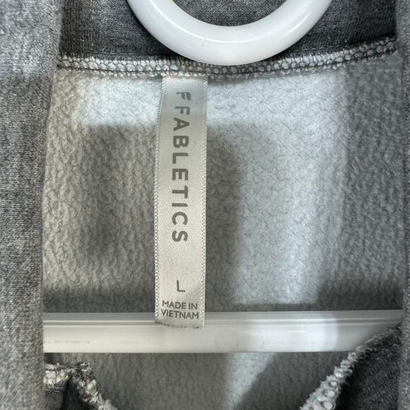 Fabletics Zaylee Funnel Neck Tunic Sweatshirt Womens L Heather Gray Athletic - Picture 7 of 7